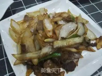 Make Onion fried meat step 7