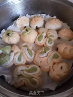Make Healthy vegetable color buns step 7