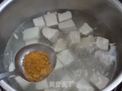 Make Curry tofu soup step 4