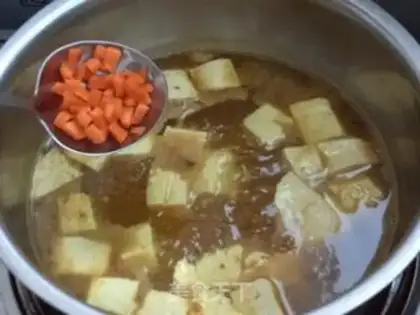Make Curry tofu soup step 5