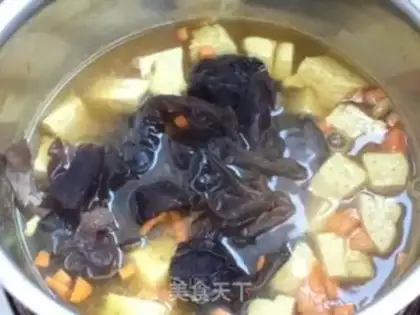 Make Curry tofu soup step 6