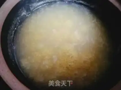 Make Potato red sugar rice congee step 3