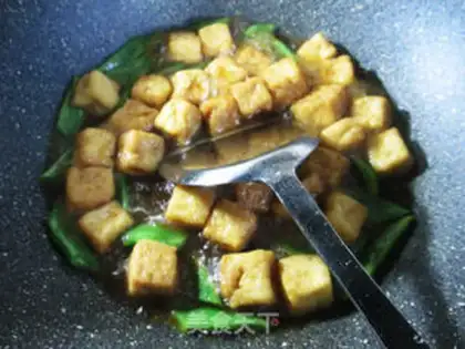 Make The soybeans burn the little tofu step 8