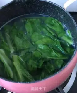 Make Abalone spinach step 5