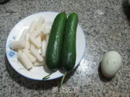 Make ♪ Duck eggs, cucumber soup ♪ step 0