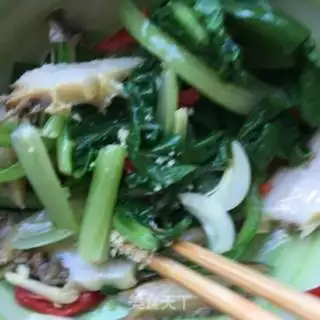 Make Abalone spinach step 11