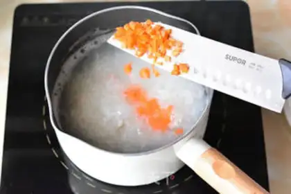 Make Seafood congee step 5