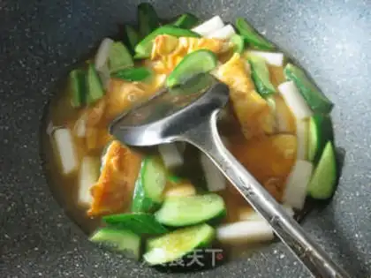 Make ♪ Duck eggs, cucumber soup ♪ step 8