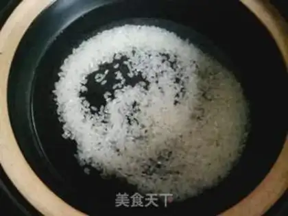 Make Red-treed chestnut rice congee step 3