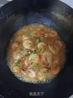 Make Red burning shrimp step 4