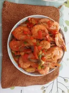 Make Red burning shrimp step 5
