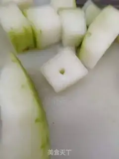 Make White-burned melon step 1