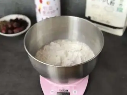 Make Red bean rice hairloaf step 4
