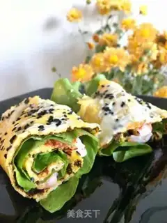 Make Pumpkin pancakes, shrimp rolls step 21
