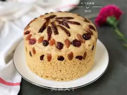Make Red bean rice hairloaf step 14