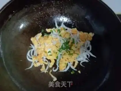 Make Silver fish fried eggs step 8