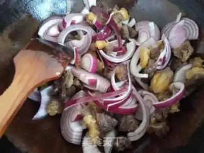 Make Wind-dry beef rice step 4