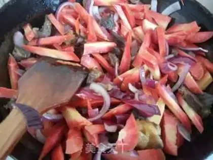 Make Wind-dry beef rice step 5