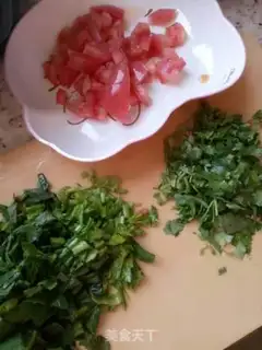 Make Potato egg spinach soup step 0