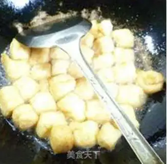 Make Garlic fried tofu step 5