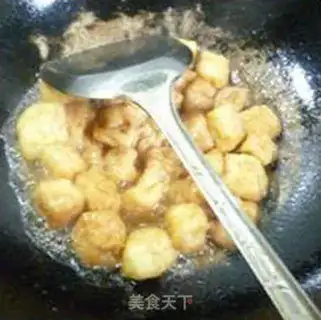Make Garlic fried tofu step 6