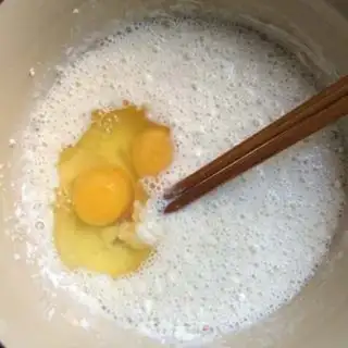 Make Milk omelet step 2