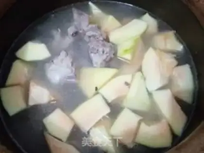 Make Pumpkin chop soup step 2