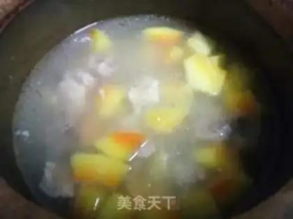 Make Pumpkin chop soup step 3