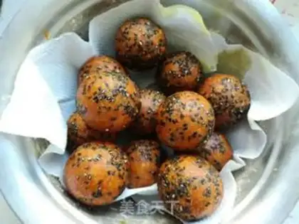 Make Pumpkin rice balls step 10