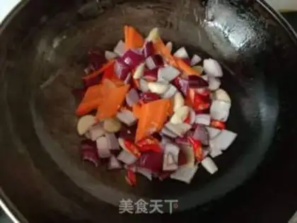 Make Carrot onions to fry a pig