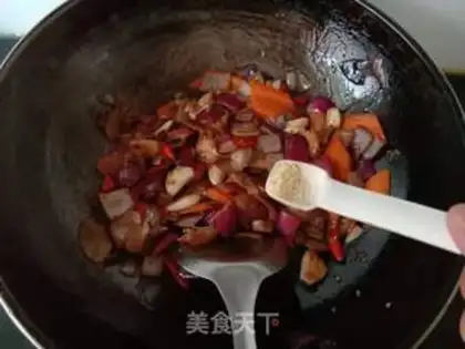 Make Carrot onions to fry a pig