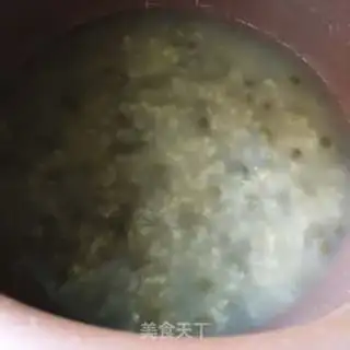 Make Green bean rice congee step 5
