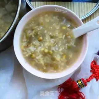 Make Green bean rice congee step 6