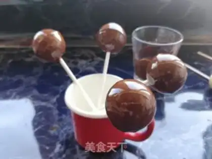 Make Dog lollipop cake step 10