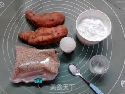 Make Sticky sweet potato rice cake step 0