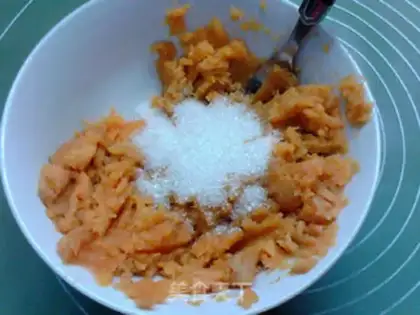 Make Sticky sweet potato rice cake step 4