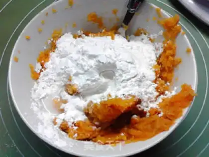 Make Sticky sweet potato rice cake step 5