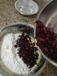 Make Cranberry cookies step 7