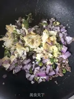 Make Vegetable beef fried rice step 3
