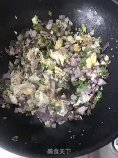 Make Vegetable beef fried rice step 4