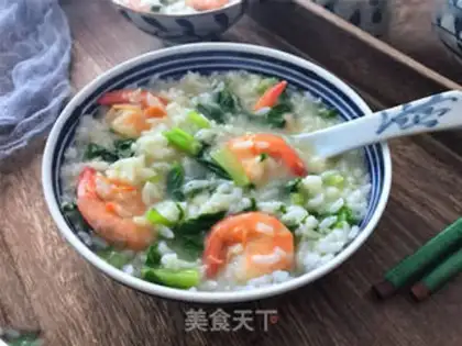Make Ming shrimp congee step 7