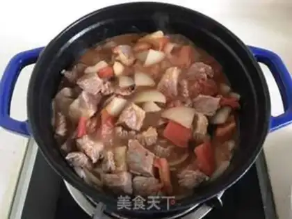 Make Tomato beef cover step 7