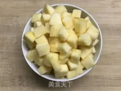 Make Apple rice porridge step 4