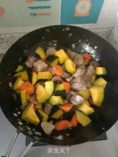 Make Pumpkin rice step 5