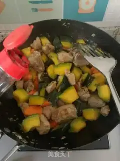 Make Pumpkin rice step 6