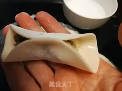 Make Three fresh dumplings step 11
