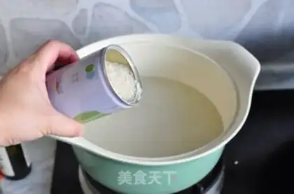 Make Potato rice congee step 1