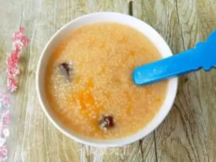 Make Red-tree pumpkin porridge step 5