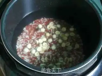 Make Lotus rice porridge step 3
