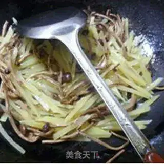 Make Tea mushrooms with potatoes step 7